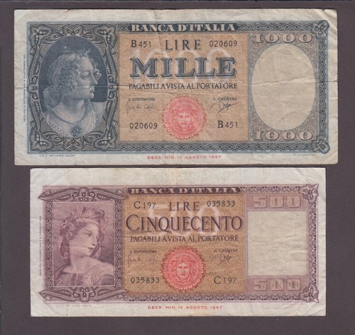 Italy 80b 88d 500 1000 - italy,