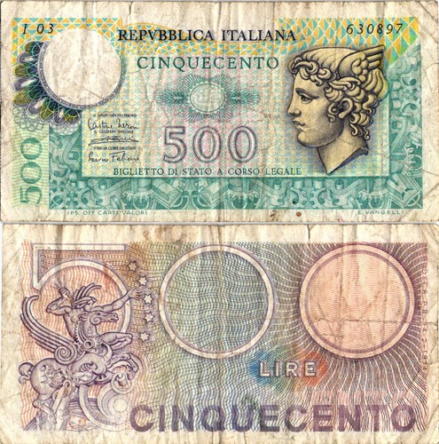 Italy 500 lire 1974 - 500,