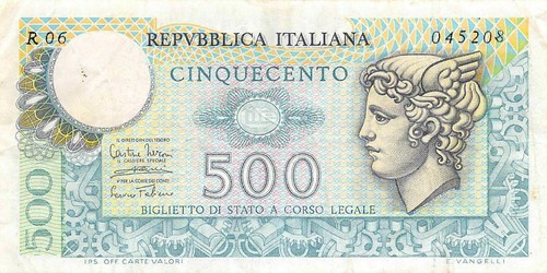 Italy 500 lire 14 - , 14.2.1974
