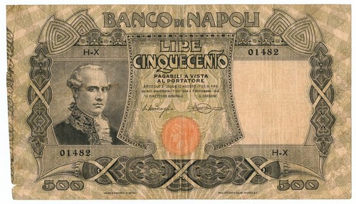 500 lire banco - lire,