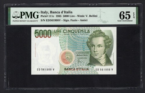 Italy 5000 lire 1985 - 5000, p111c