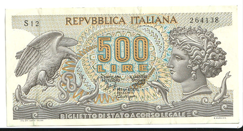 Italy 500 lire - italy, date