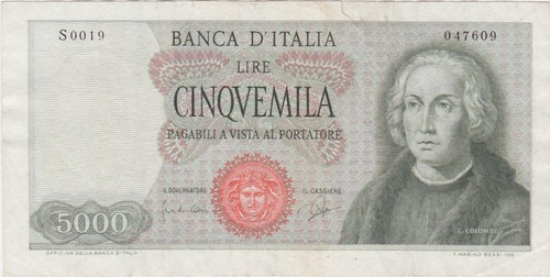 Italy italia 5000 - italy, lire
