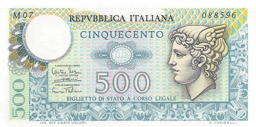 Italy 500 lire - italy,