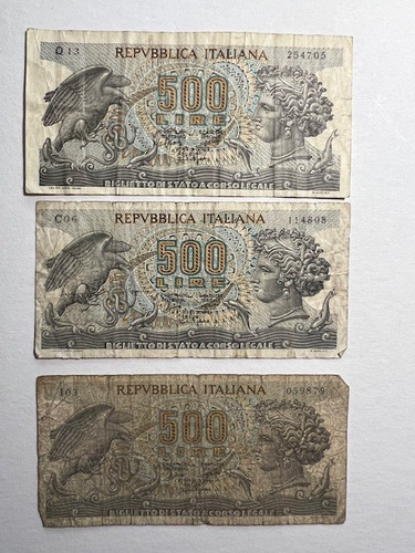 Italy 500 lire note - note, 1966-see