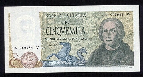 Italy 5000 lira - ,