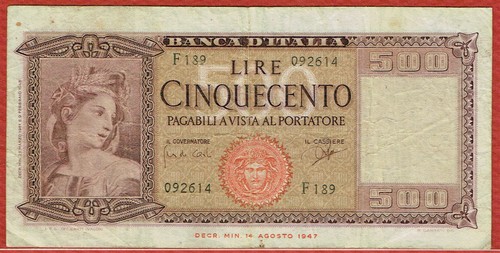 Banca italia 1961 - 1961, 500