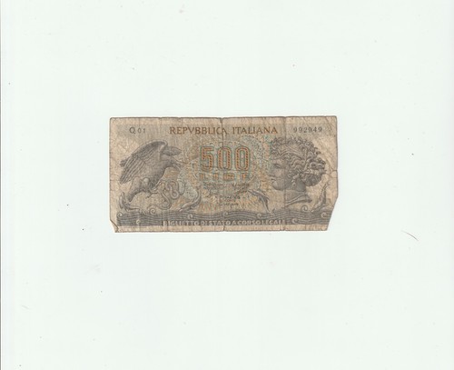 Italy 500 lire - italy, banknote