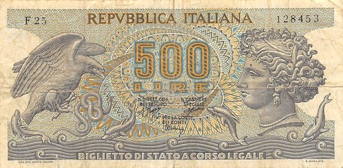 Italy 500 lire 23 - , 23.2.1970