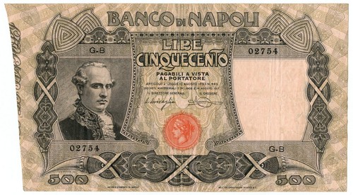 500 lire banco napoli - lire,