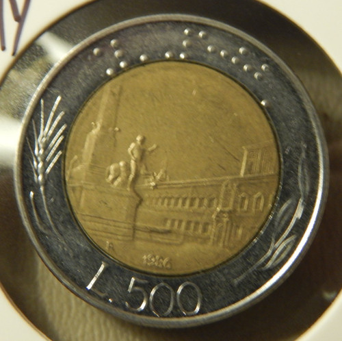 1986 italy 500 lire - italy,