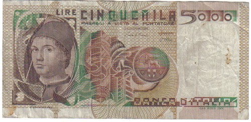 Italy 5000 lire 1982 - italy, 105