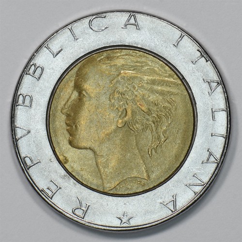 Italy 1991 bimetallic - bimetallic, lire