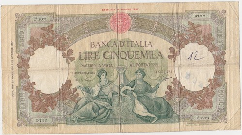 Italia italy 5000 lire - lire, 1961