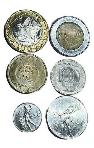 Italy lires coins - italy,