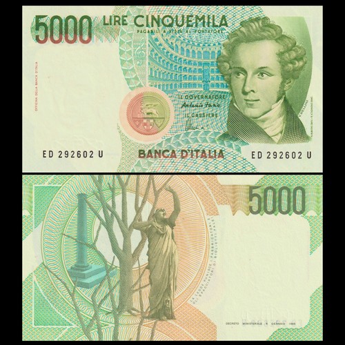 Italy 5000 lire - italy,