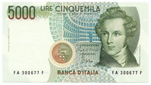 5000 lire banca italia - 5000,