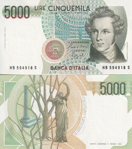 Italy 5000 lire - 1985, 111