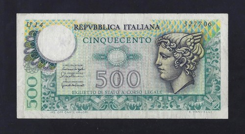Italy 500 lire 1974 xf - lire,