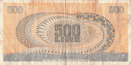 Italy 500 lire - 500,