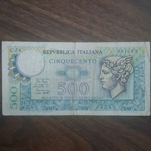 Rare italy 500 lire banknote - 500,
