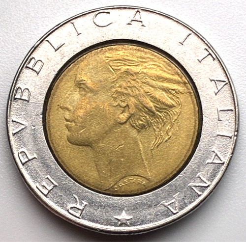 Italy 500 lire 1989 r - /, /
