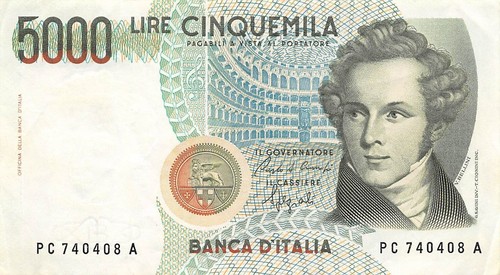 Italy 5000 lira 1 1985 - 5000,