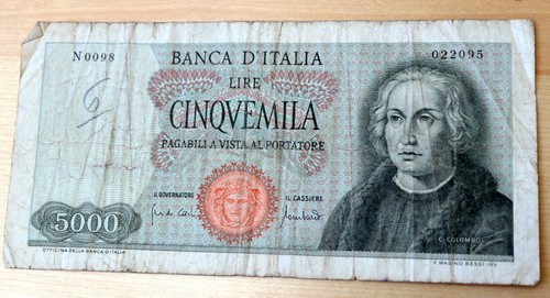 1964 italy 5000 - 1964, lire