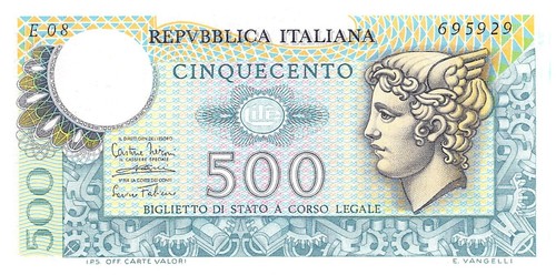 Italy 500 lire - ,