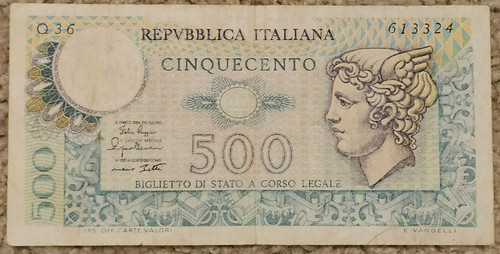 Italy 500 lire - italy,