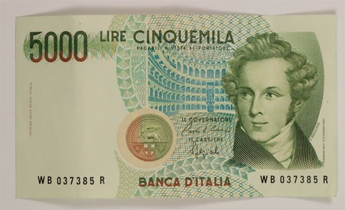 Italy 5000 lire pick - italy, (1985)