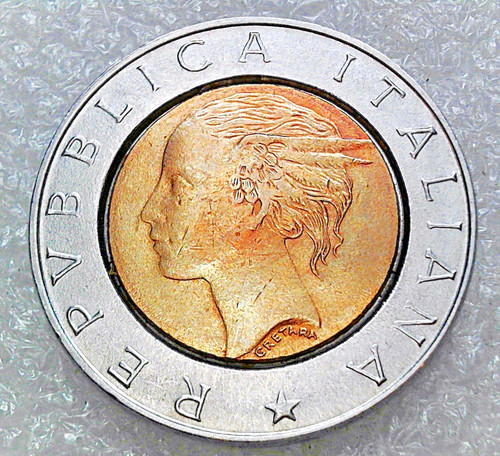 Italy 500 lire - 1995, bimetallic